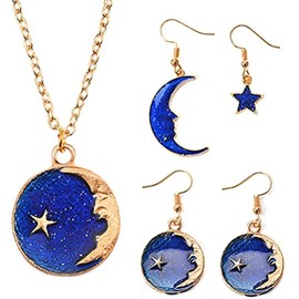 130 Pieces Jewelry Charms, BetterJonny Mixed Sun Stars Moon Earth Planet Pendants for Jewelry Making DIY Necklace Bracelet Earring