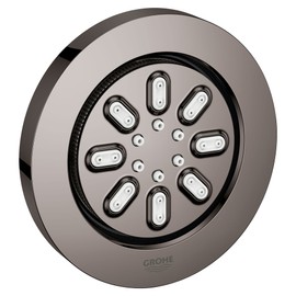 GROHE 26744A00 Aqua 2-Setting Rainshower Body Spray Head, Rain Jet Settings, Hard Graphite