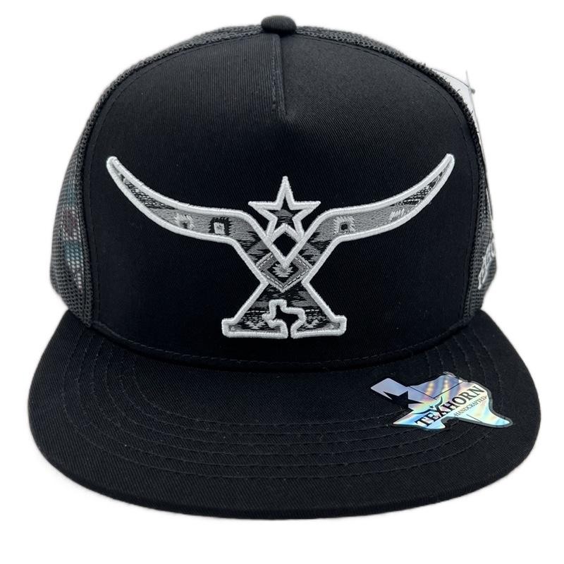 TEXHORN CAP Style: NAVA Black cap with Mexico map in