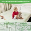 Full- 100% Waterproof Bamboo Mattress Protector Ultra Soft Bamboo Fabric,
