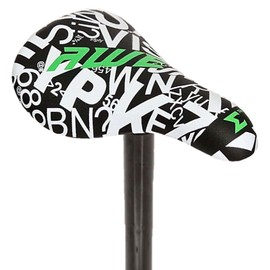 AWE® BMX Freestyle Saddle Black/White FREE SEAT POST