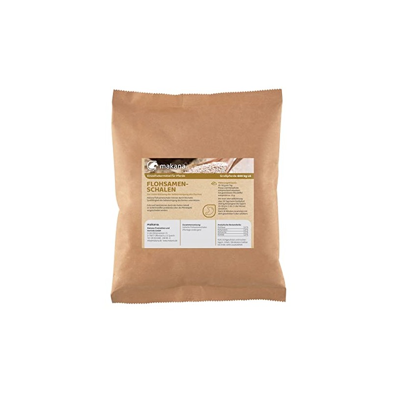 Makana Psyllium Husks for Horses Whole 500g Bag