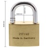 BURG WÄCHTER Cylinder Padlock 116 20, Karat 217 40/6 SB