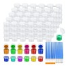 6pcs 5ml 50 Tiras De Pintura Vacías, Botes Tazas De