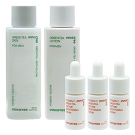 Innisfree Green Tea for Men 2 types (skin + lotion) + / 이니스프리 그린티 포맨 2종구성(스킨+로션)+