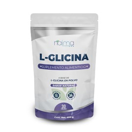 NAIMA L-Glicina en Polvo 600 g | Aminoácido para Relajación, Descanso y Sistema Nervioso | Apoyo para Bienestar Mental y Recuperación | Fórmula Pura | Sin Aditivos