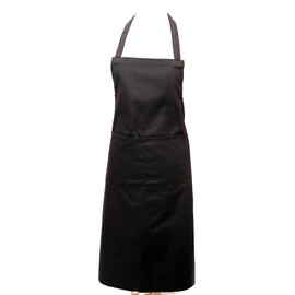 Full Apron With Pocket Professional Chefs Waiters Black by IIOOII