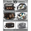 HOTOR Tactical Toiletry Bag Men, MOLLE Pouches, EDC Pouch, Black