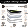 Upgraded Insulated Fire Proof Money Bag for Cash,6200℉ Fireproof&Waterproof Document