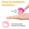wonuu Pink Rubber Duck with Heart-Shaped Sunglasses Car Ducks Small