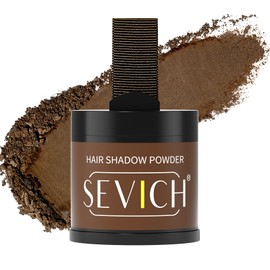Sevich Hairline Powder 10g Large Capacity,Instantly Conceals Hair Loss,Root Touch up Powder,Hair Shadow Toppers for Women & Men Thinning Gray Hair,48H Makeup Lasting,1 Box = 2.5 Boxes,Medium Brown