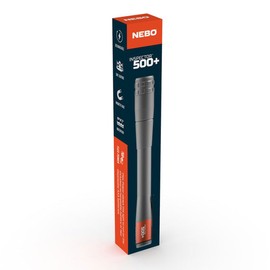 NEBO Inspector 500+ Flex Pen Light | 500 Lumens, 8 Light Modes, Rechargeable LED Flashlight & 360 Degree Area Lighting, Magnetic Base, IPX7 Waterproof, Pocket Size for EDC, Includes USB Charging Cable