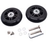 2Set OD 80mm Luggage Suitcase Replacement Wheels Axles Repair Wrench