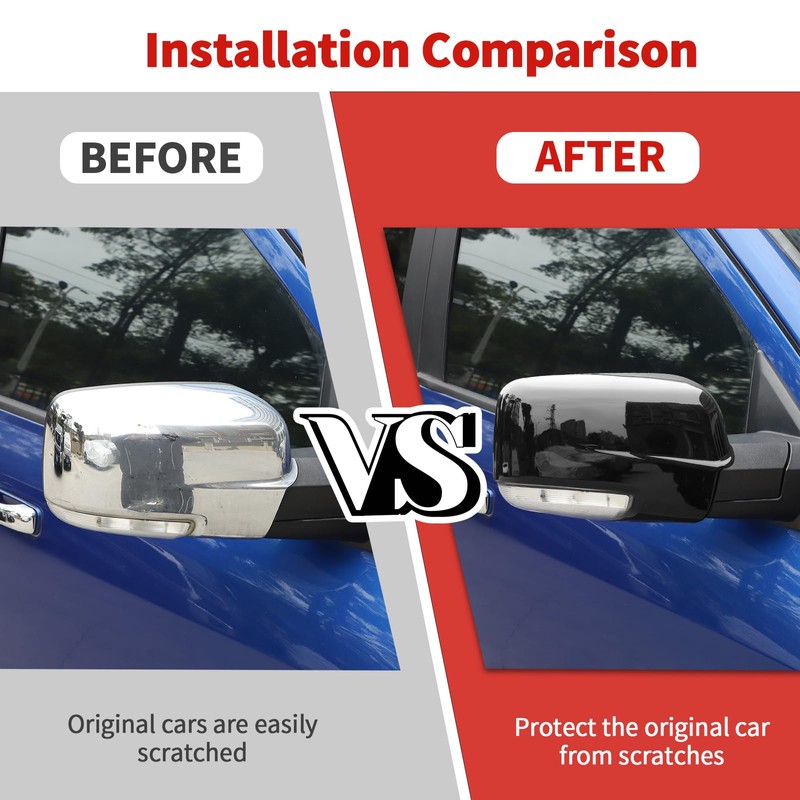 Jimen Fit for Dodge Ram 2011-2017, 2PCS Driver Side &