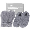 SuzziPad Microwave Heated Gloves and Microwavable Slippers for Discomfort Soothing,