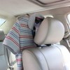 Percha para abrigo de coche, reposacabezas, asiento trasero, percha para