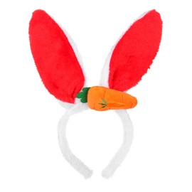 Jacnkb Easter Plush Bunny Ear Headband Cute Rabbit Ear Hairband Easter Bunny Hair Hoop Fluffy Rabbit Headwear Animals Ear Headpieces Easter Hair Accessories for Kids Adults Easter Party Decoration