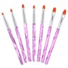 Gel Nails Brushes,7-Piece Sculpting Pencil Multifunctional Gel Nail Art Tool