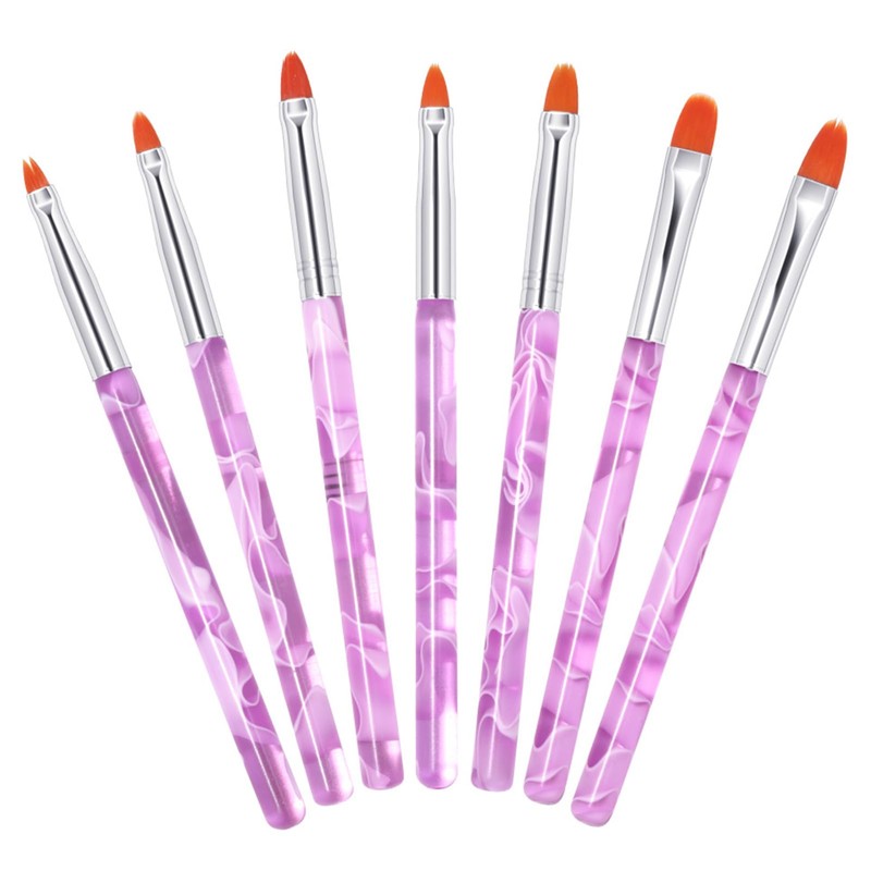 Gel Nails Brushes,7-Piece Sculpting Pencil Multifunctional Gel Nail Art Tool