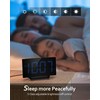 GOLOZA Digital Alarm Clock for Bedrooms, Modern Curved Design, Conspicuous