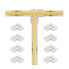 Tatazone 8pcs 2PIN Transparent T Shape COB Connectors for Single