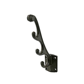 Dulton Wave Hook Iron Parts Wave Hook, Antique Black, Height 7.5 x Width 1.6 x Depth 6.9 inches (190 x 40 x 175 mm), Wave HOOK A.BLK S355-107ABK