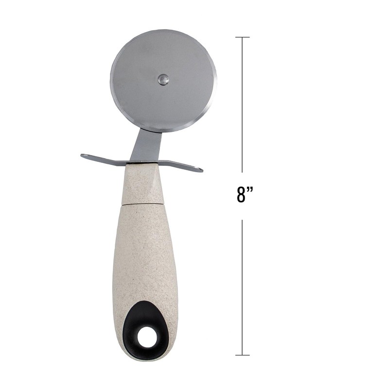 Beille Cream Stainless Steel Wheat Straw Pizza Cutter Kitchen Utensil