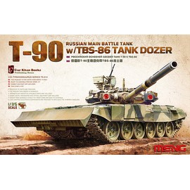 MENG "Model 1:35 Russian Main Battle Tank T-90 w/TBS-86 Tank Dozer Kit (Multi-Colour)