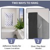 Large Hanging Laundry Hamper & Wall Mounted Laundry Bag -
