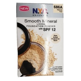 NYC NEW NYC Smooth Mineral Loose Foundation Powder w/SPF 12- 686A NATURAL FAIR
