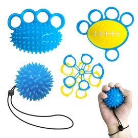 Homkuo Hand Trainer Finger Trainer Ball, Kneading Ball for Hands Therapy, Hedgehog Ball, Soft Massage Ball, Finger Stretcher for Osteoarthritis, Hand Finger Training, Anti Stress Balls for Relieves