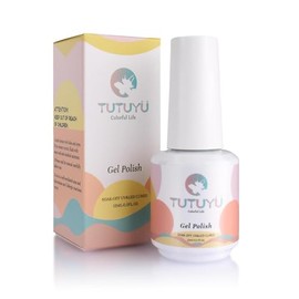 TUTUYU Harvest Orange Gel Nail Polish, 0.51 Fl Oz UV/LED Soak Off Orange Gel Polish for Manicure Salon or DIY Nail Art at Home - GP0113