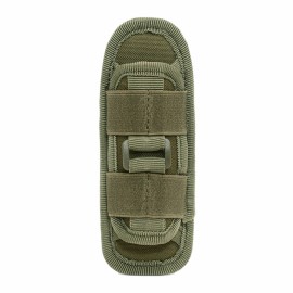 Unbranded Tactical Flashlight Pouch Holster Nylon Rotatable Flashlight Holder Belt Clip US - Army green