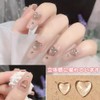 YFFSFDC Nail Parts, Nail Tool, Heart Parts, 3D, Transparent, Resin,