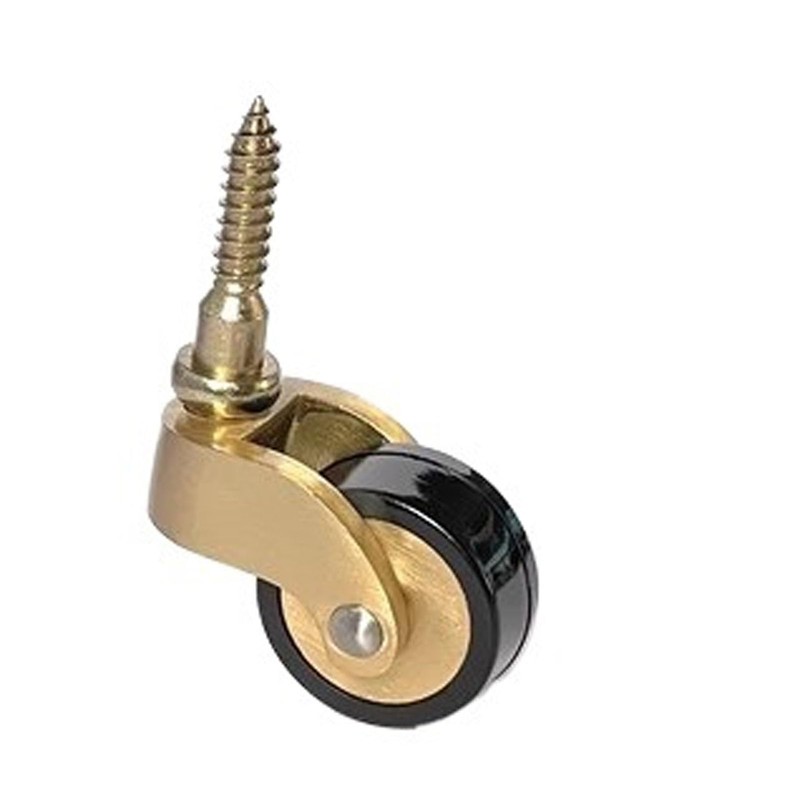 Generic Industrial Casters, Brass, 25mm Diameter, 150kg Load, 4 Pcs