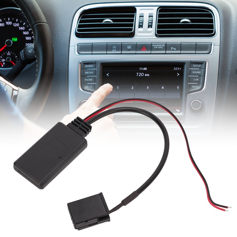 Car Bluetooth Music Adapter Audio Stereo Aux Cable Replacement for