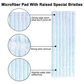 DMNQ 6 Pieces Floor Mop Compatible with Leifheit Floor Mop Set Compatible with Leifheit Floor Mop Replacement Cover Compatible with Leifheit Suitable for Cleaning Floors in Living Room Bathroom