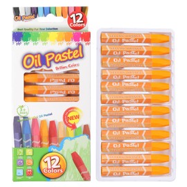 PATIKIL Amber Oil Pastels, 24Pcs Soft Oil Crayons Vibrant and Creamy Pastels Stick Art Supplies for Art Painting Drawing Blending Graffiti for Artists Beginners