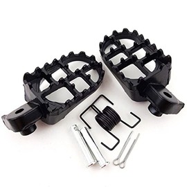 TC-Motor Aluminium Black Footpegs Foot Pegs Footrest Foot Rest for Pit Dirt Motor Bike Motorcycle PW50 PW80 TW200 XR50R CRF50 CRF70 CRF80 CRF100F