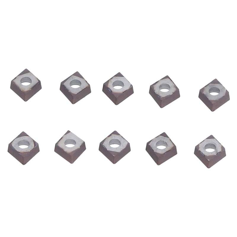 10Pcs CNC Turning Inserts Carbide Blade Replacement Lathe Metal Cutting