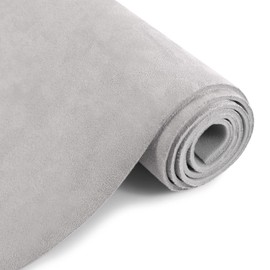 otoez Suede Headliner Fabric 1/8" Foam Backing 60" x 36" Automotive Suede Headliner Material for Car Boat Ceiling Interior Home DIY Replacement Repair - Light Gray