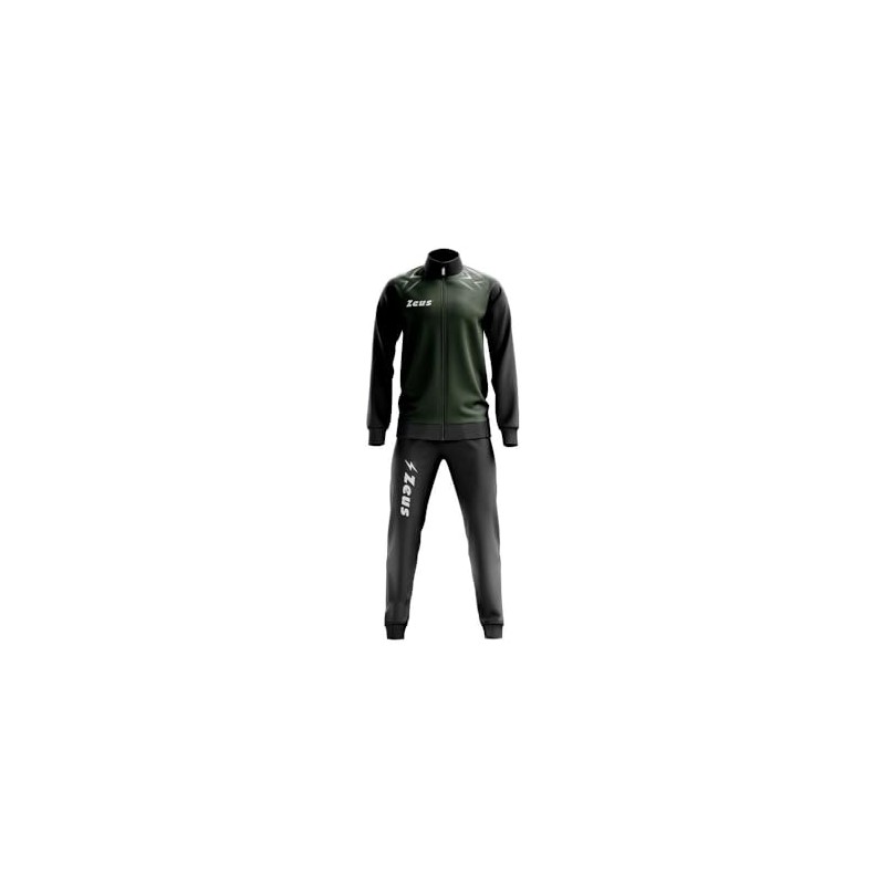Zeus Tuta Easy Nero-Verde Militare M