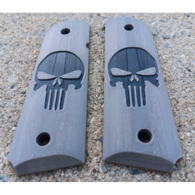 Colt Full Size Colt 1911 Punisher Desert Tan Grips Kimber,