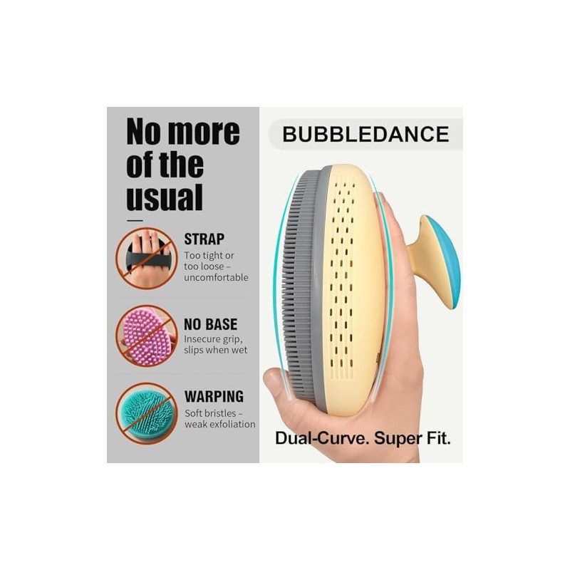 Exfoliating Body Scrubber Silicone, Compact Lightweight Accessory for Travel and
