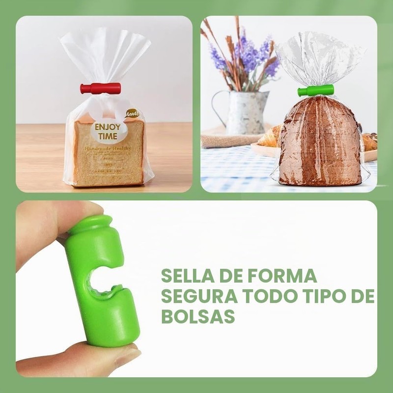 Pinzas para sellar pan de sándwich, para bolsas de y