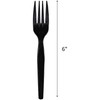Genuine Joe Heavy Weight Plastic Fork, Black, 1000 Count