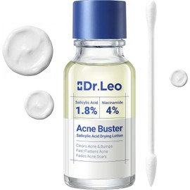 Dr.leo Suero Anti-acné con Ácido Salicílico 1.8% Loción Secante para Granos Piel Sensible Propensa al con Niacinamida Alivio Rápido Atenúa Manchas Ideal para Brotes Nocturnos y Menstruales 20 Ml