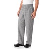 Chef Works Men's Essential Baggy Zip-Fly Chef Pants, Small Check,