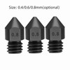 3pcs Hardened Steel Nozzles 0.8mm for 1.75mm filament for Creality