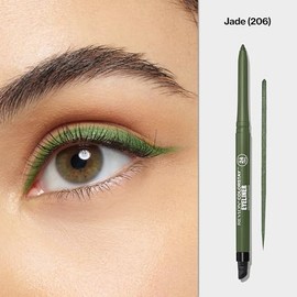 REVLON Revlon ColorStay Pencil Eyeliner with Built-in Sharpener, Waterproof, Smudgeproof, Longwearing Eye Makeup with Ultra-Fine Tip, Jade, 0.028 oz
